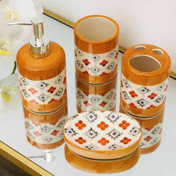 Ceramic Bath Set | 4 Pc Set - Image 2