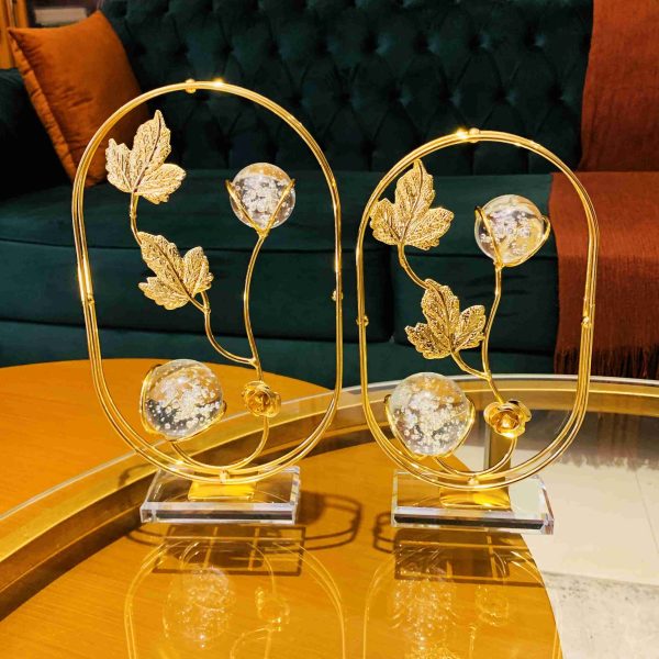 Metal & Crystal Decor (Pair) - Image 2