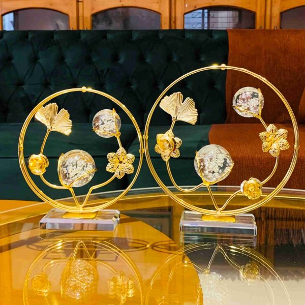 Metal & Crystal Decor (Pair)