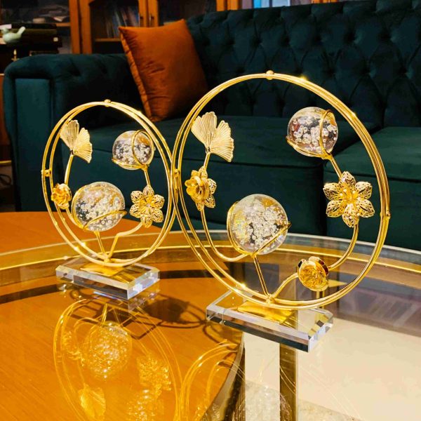 Metal & Crystal Decor (Pair) - Image 2